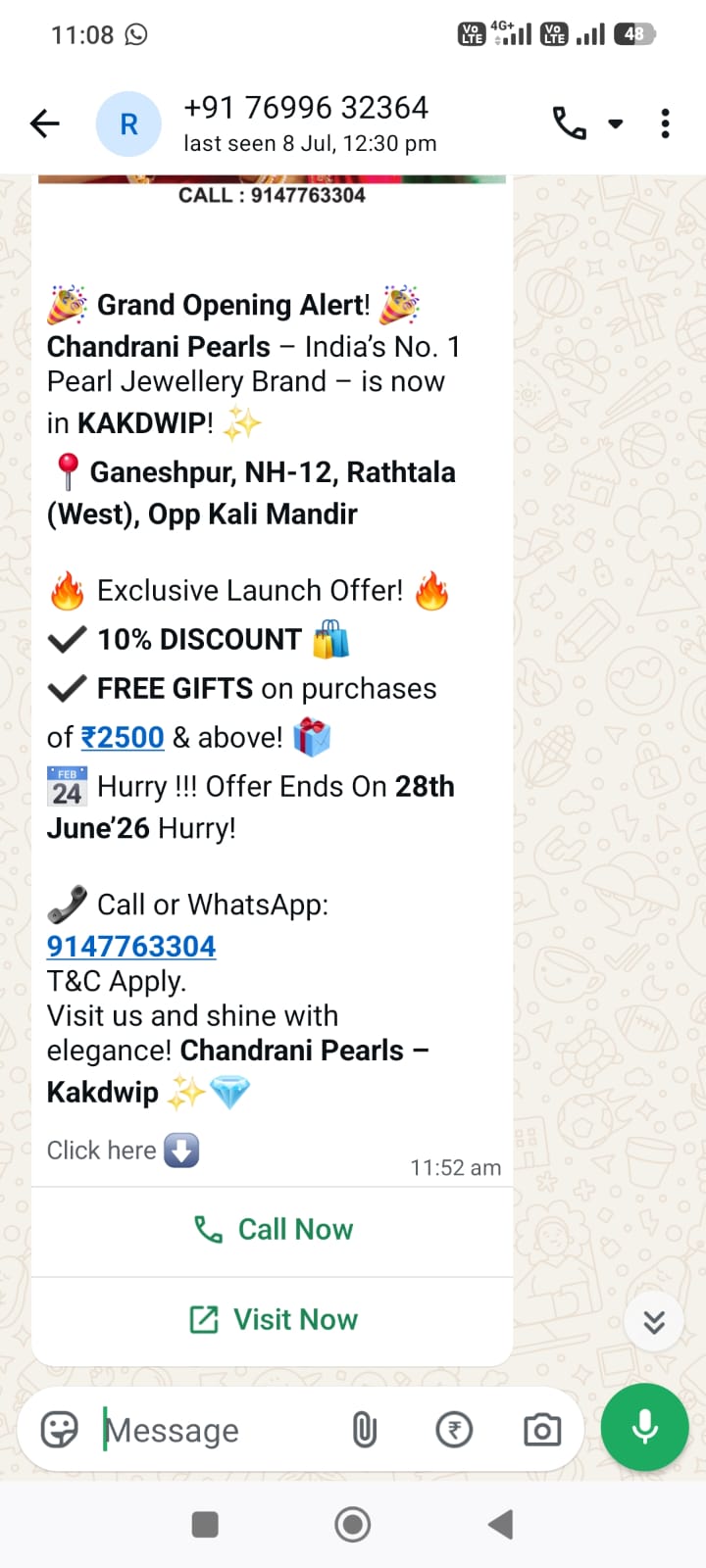 WhatsApp CTA Example 1